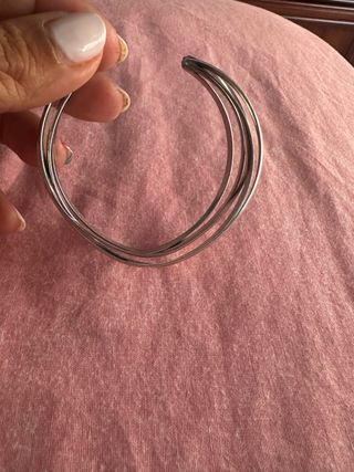 Pulsera triple plata