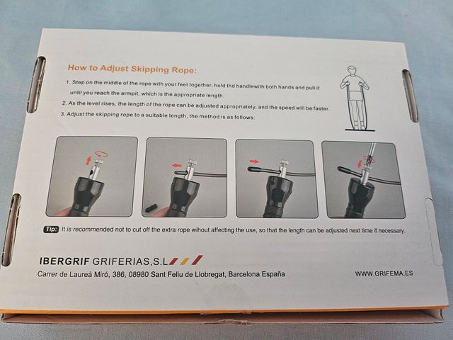 GRIFEMA GA5005 Comba para Saltar Ajustable Crossfi