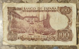 Billete 100 pesetas 1970