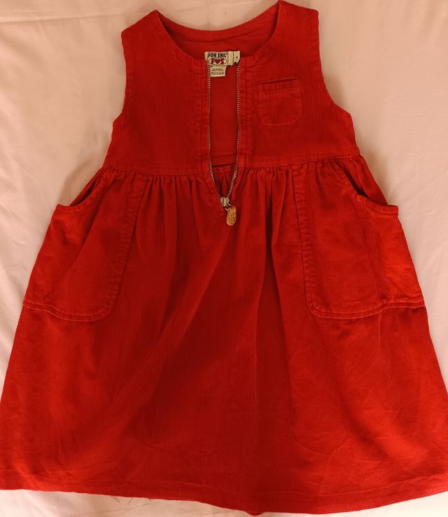 Vestido pana niña 4 años