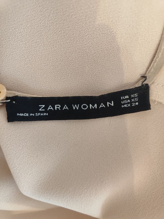 Blusa Zara beige XS