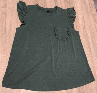 Camiseta premamá verde oliva