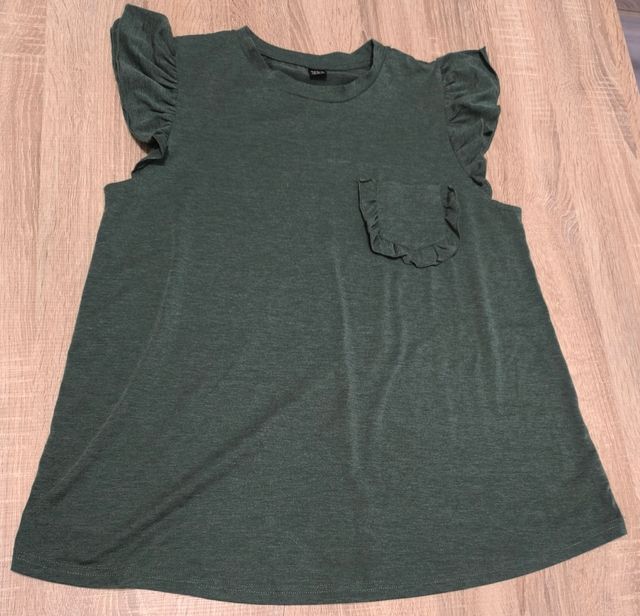 Camiseta premamá verde oliva