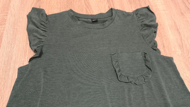 Camiseta premamá verde oliva