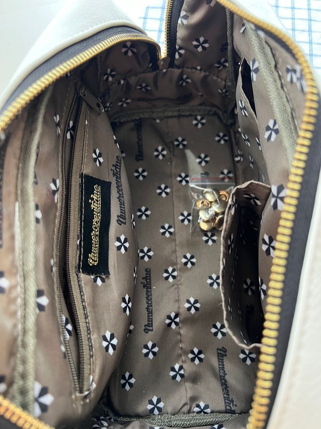 Bolso mujer blanco y negro