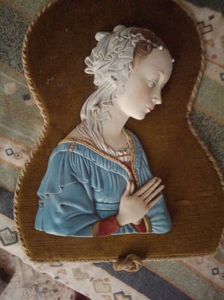 Scultura Madonna Capodimonte antica