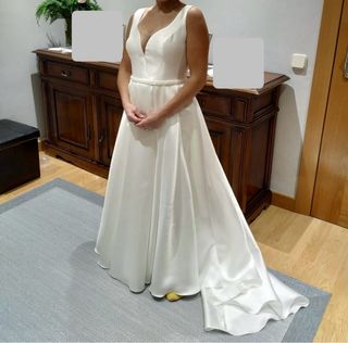 Vestido novia blanco 150cm