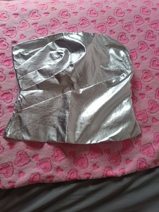 Top Zara plata Talla S