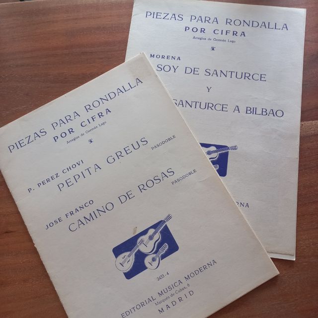 2 Libretos Rondalla: Pepita Greus, etc.
