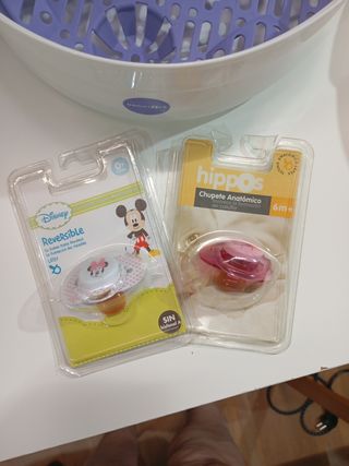 Esterilizador microondas + 2 Chupetes