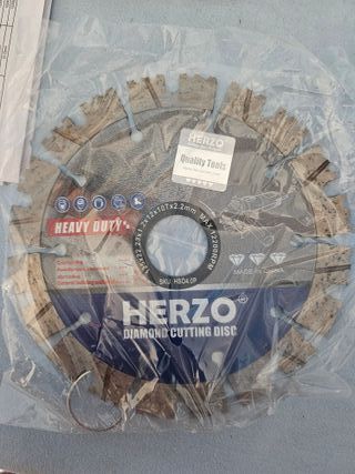 2 DISCOS DE CORTE DE DIAMANTE DE 125 MM HORMIGÓN