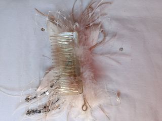 Peineta Novia: tocado blanco