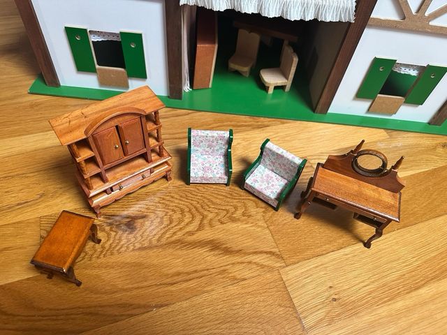 Casa muñecas madera vintage