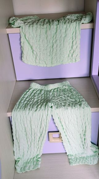 Completo Zara bimba 7 anni verde
