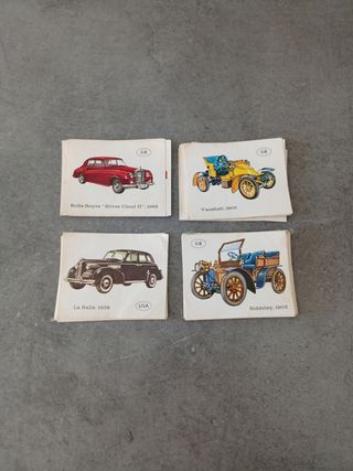 82 Cromos coches clásicos 