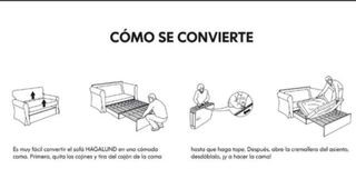 Sofa cama Ikea Hagalund 