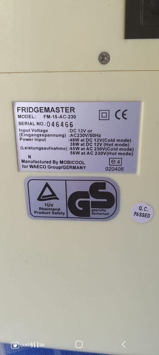 Nevera vintage marca fridgemaster