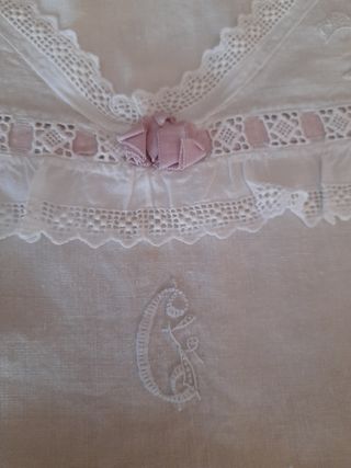 Camisón antiguo de hilo