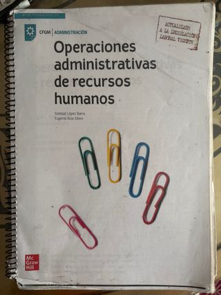 Operaciones administrativas de recursos humanos