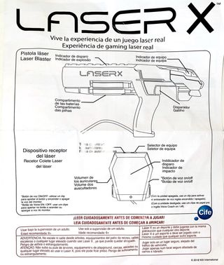 Laser X: Pistola fusil juego láser largo alcance