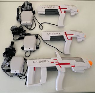 Laser X: Pistola fusil juego láser largo alcance