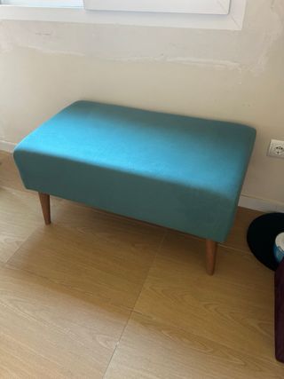 Puff verde menta - Asiento bajo 