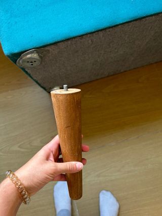 Puff verde menta - Asiento bajo 