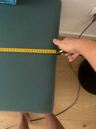 Puff verde menta - Asiento bajo 