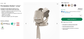 Stokke Limas Portabebés Beige