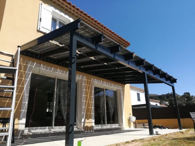 Pergola solar fotovoltaica 3000w / 12000w