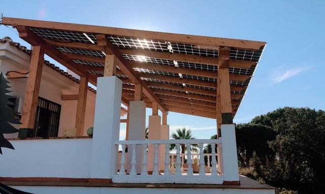 Pergola solar fotovoltaica 3000w / 12000w