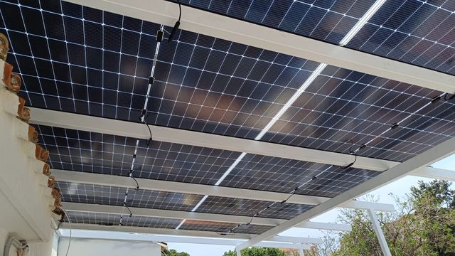 Pergola solar fotovoltaica 3000w / 12000w