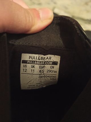 Botas Pull&Bear negras, nº 45