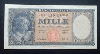 1.000 Lire Italia ornata di Perle 1959