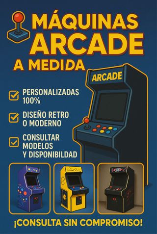 Máquina Arcade Retro - Personalizada
