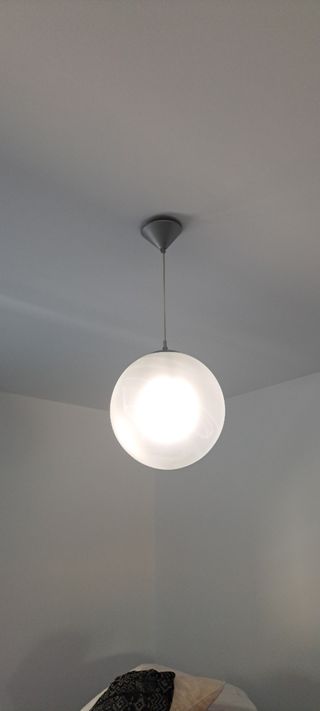 Lámpara techo redonda cristal