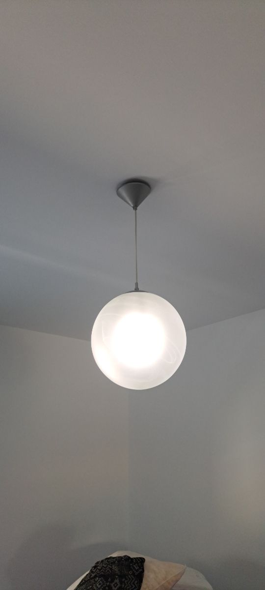 Lámpara techo redonda cristal