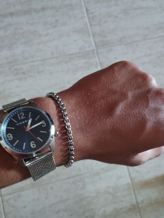 Reloj Viceroy Azul plateado y pulsera plateada
