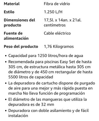 Bomba filtro INTEX Krystal Clear 602.