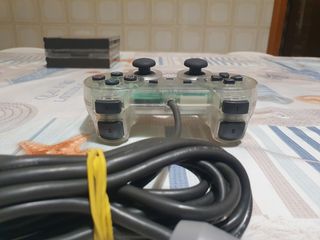 Joystick PS1 Sony crystal bianco trasparente 
