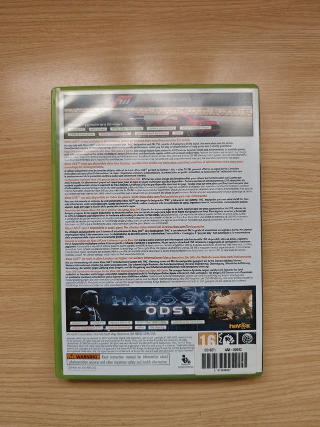 Bundle Forza Motorsport 3 & Halo 3 ODST