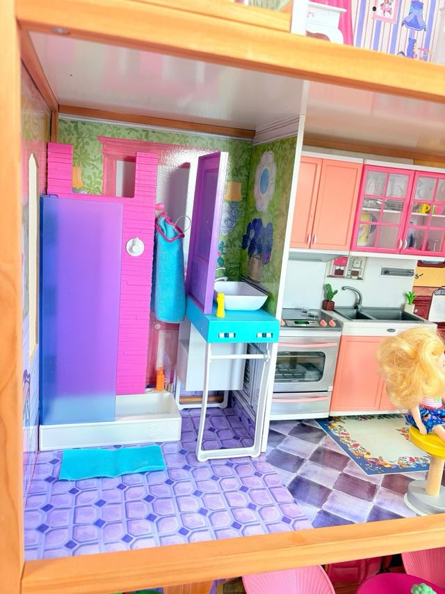 Casa de Bonecas KidKraft - Rosa e Lilás