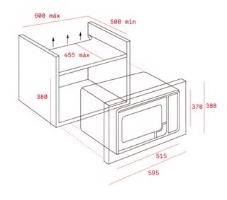 Microondas Teka integrable 25L
