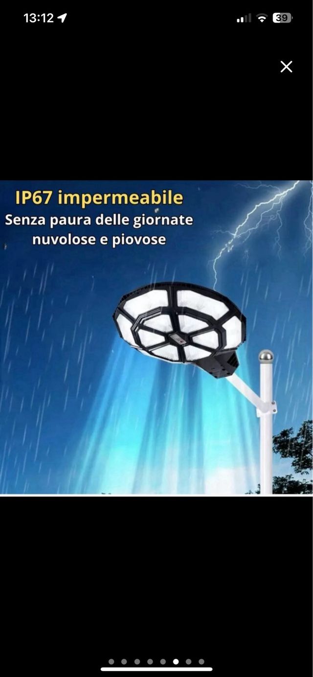 Lampione Solare ROYAL 1500W