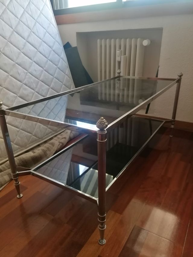 Mesa centro cristal vintage