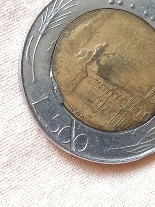 500 Lire Italia 1988 - Conio difettoso