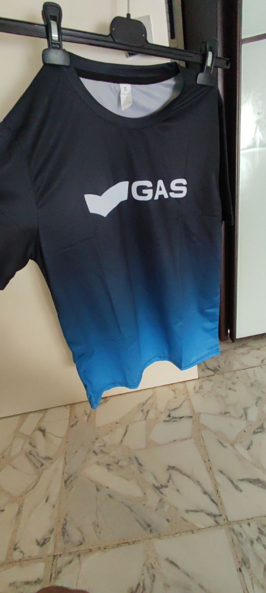 Maglietta Gas Uomo S - Blu/Nero