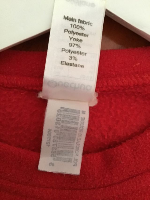 Fodera in pile Quechua rossa - M