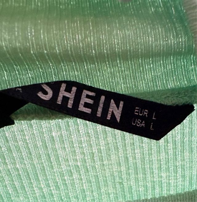 Camiseta SHEIN verde talla L