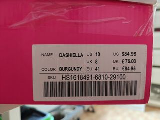 Zapatos Dashiella tacón rojo EU41